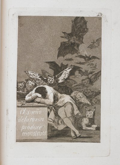 The Sleep of Reason Produces Monsters by Francisco de Goya
